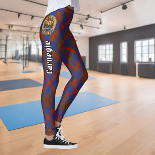 Leggings Clan Carnegie Crest sur Tartan