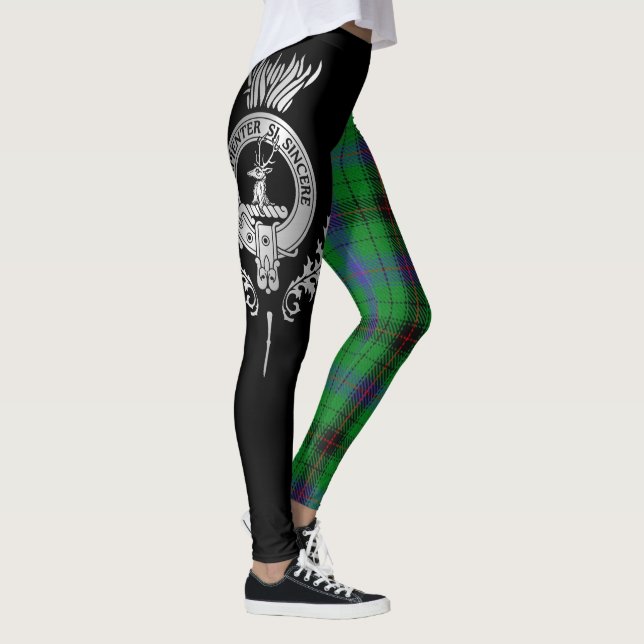 Leggings Clan Davidson Crest & Tartan (Droite)