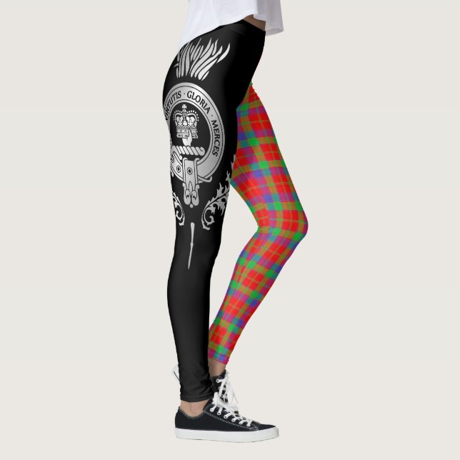 Leggings Clan Donnachaidh | Robertson Crest & Tartan (Droite)
