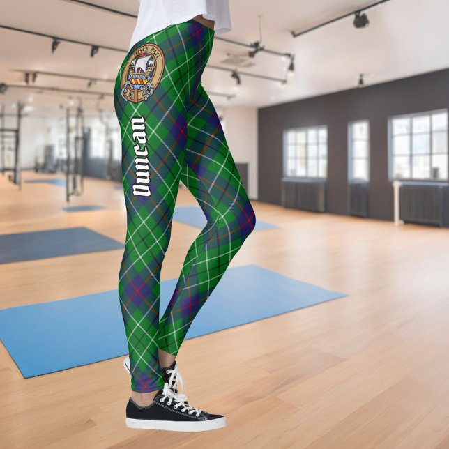 Leggings Clan Duncan Crest over Tartan (Créateur téléchargé)