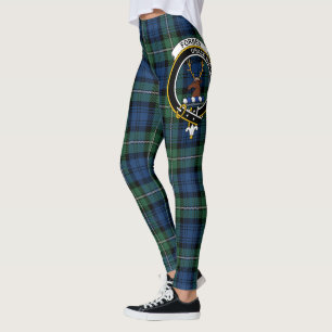 Leggings Clan Forbes Écossais Ancien Crête Tartan Femmes