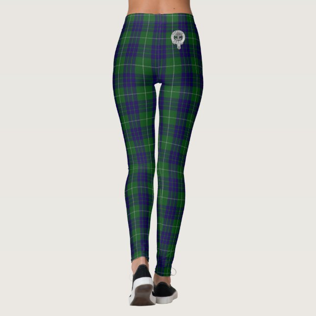 Leggings Clan Hamilton Crest & Hunter Tartan (Dos)