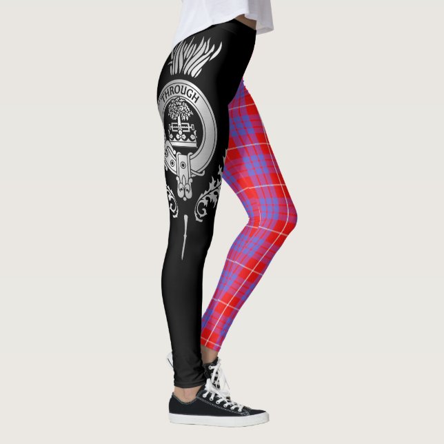 Leggings Clan Hamilton Crest & Tartan (Droite)