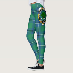 Leggings Clan Irvine Écossais Ancien Crête Tartan Femmes