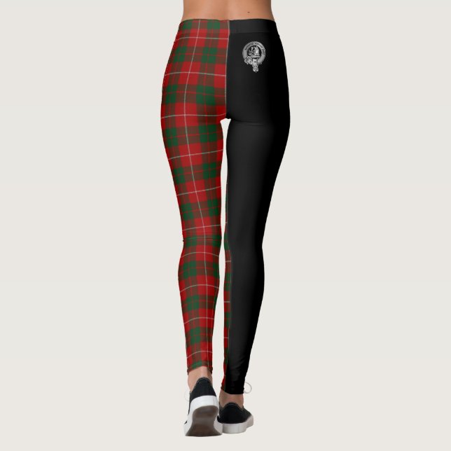 Leggings Clan MacKinnon Crest & Tartan (Dos)