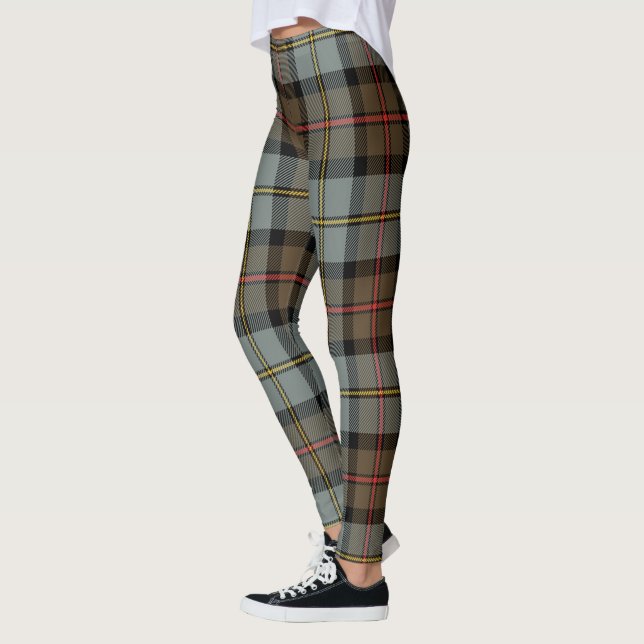 Leggings Clan MacLeod d'Harris Tartan Vieilli Scotstee (Gauche)
