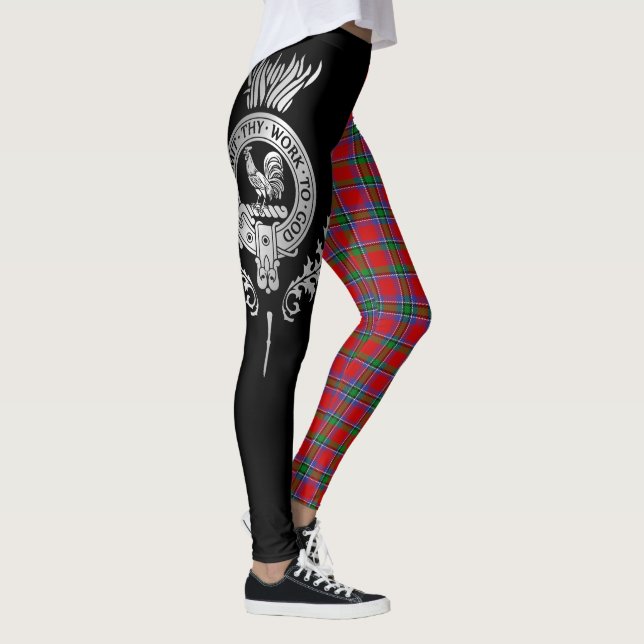 Leggings Clan Sinclair Crest & Tartan (Droite)