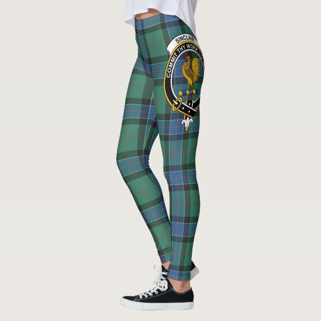 Leggings Clan Sinclair Scotstee Crête Ancienne de Chasse Ta (Gauche)