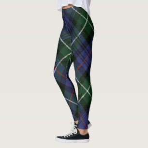 Leggings Clan vert Plaid MacKenzie Tartan rustique