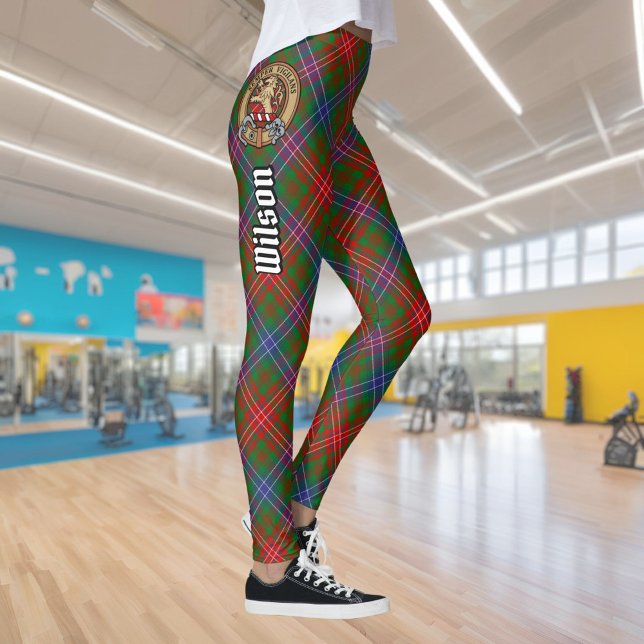 Leggings Clan Wilson Modern Tartan (Créateur téléchargé)