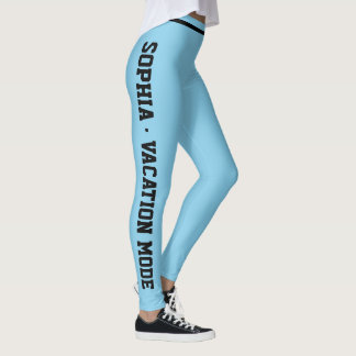 Leggings Classe de loisirs de vacances personnalisés rayé b