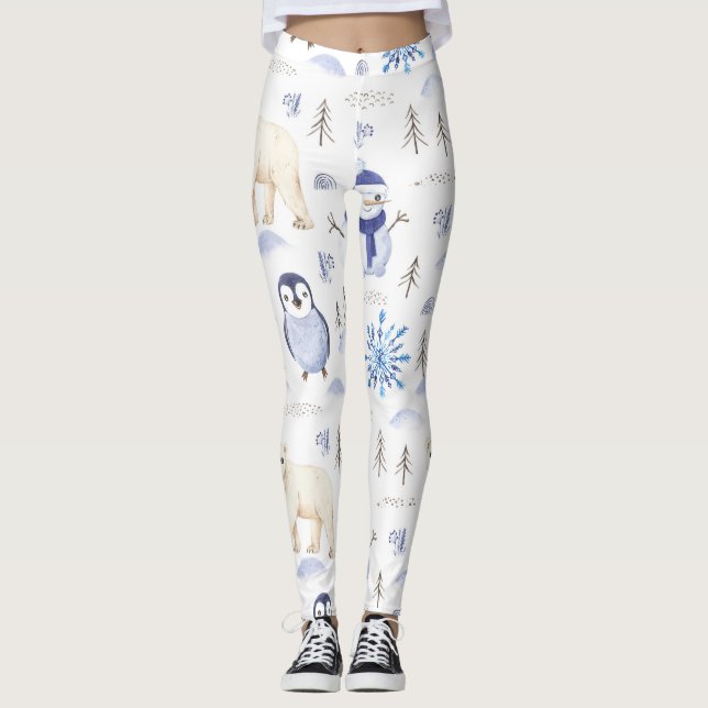 Leggings Classique animal d'hiver (Devant)