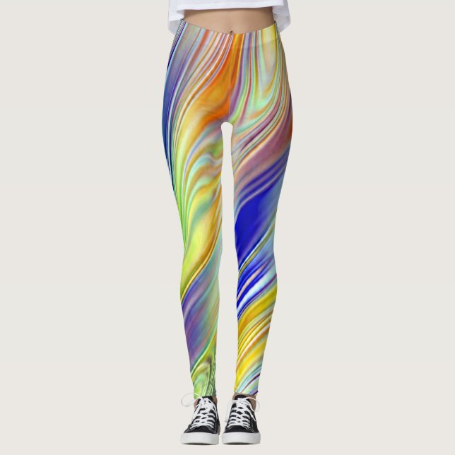 Leggings Classique multicolore moderne "Ratti_Creative_Arts (Devant)