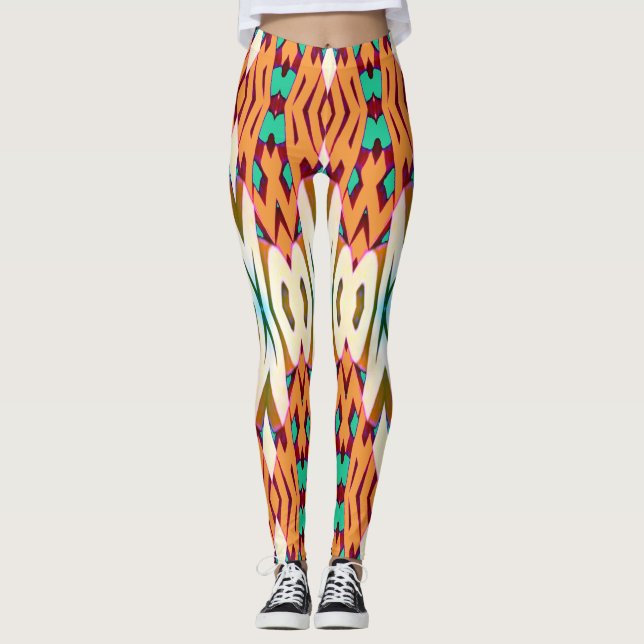 Leggings Classique multicolore moderne "Ratti_Creative_Arts (Devant)
