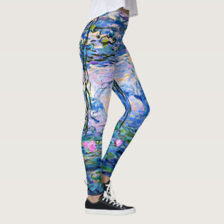 Leggings Claude Monet célèbre peinture, Water-Lilies (1919