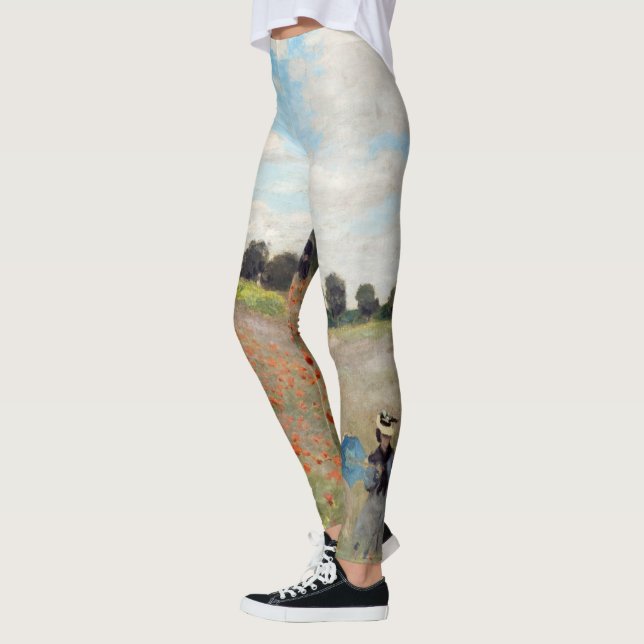Leggings Claude Monet - Champ de coquelicots (Gauche)