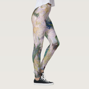 Leggings Claude Monet - Clématites blanches