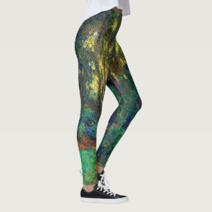 Leggings Claude Monet - Coin d'étang avec des nénuphars