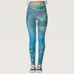 Leggings Claude Monet. L'Eau Est Nichée. Impressionnisme fr<br><div class="desc">Claude Monet "Water Lilies" leggings.</div>