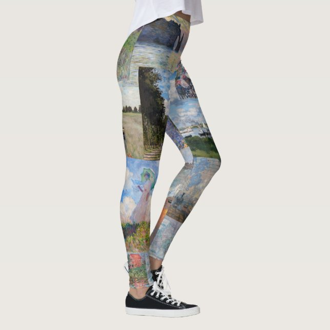 Leggings Claude Monet - Patchwork de chefs-d'oeuvre (Droite)