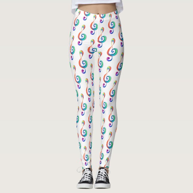 Leggings Clé arc-en-ciel (Devant)