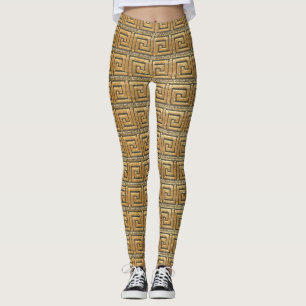 Leggings Clé grecque d'or