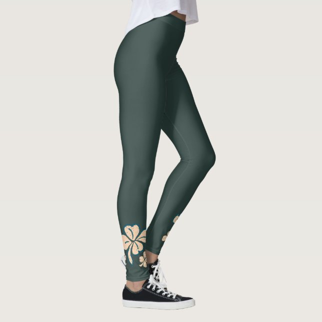 Leggings Clé Shamrock verte Lucky St. Patrick`s Day Legg (Droite)