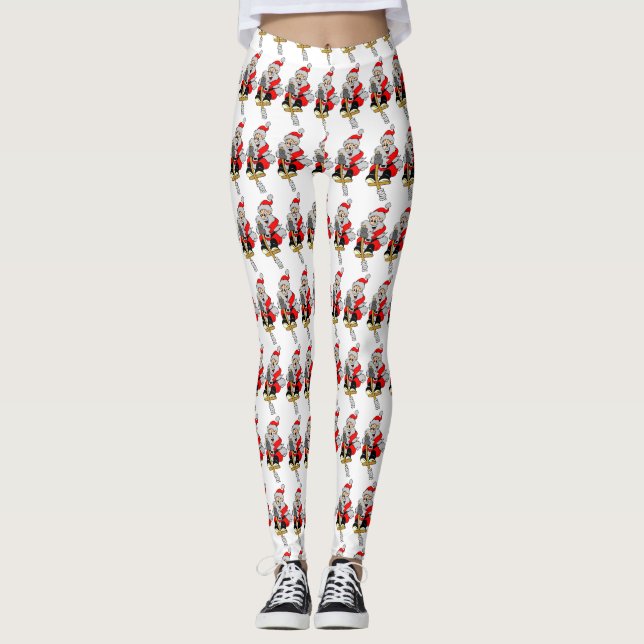 Leggings Clipart du père noël (Devant)