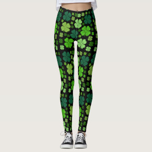 Leggings Clovers verts, Lucky Clovers, Saint Patrick's Day