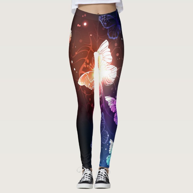 Leggings Clowing Night Butterflies (Devant)