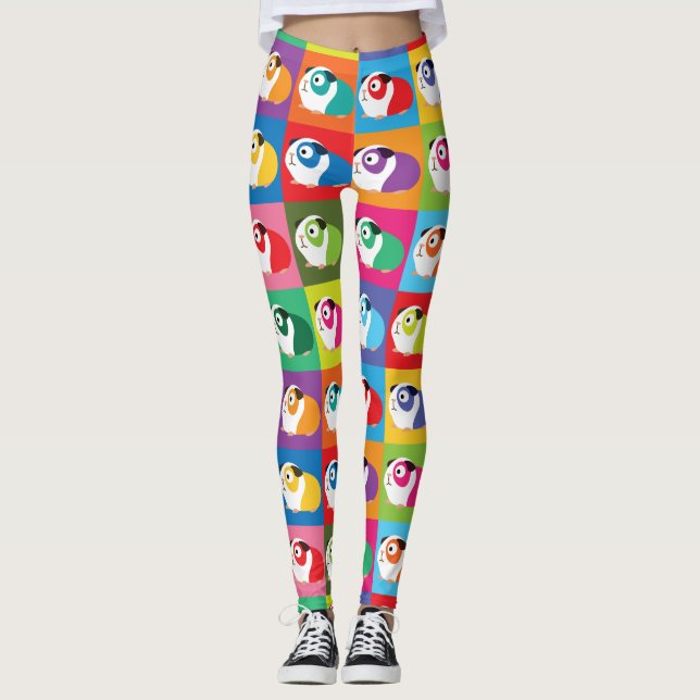 Leggings Cobayes d'art de bruit (Devant)