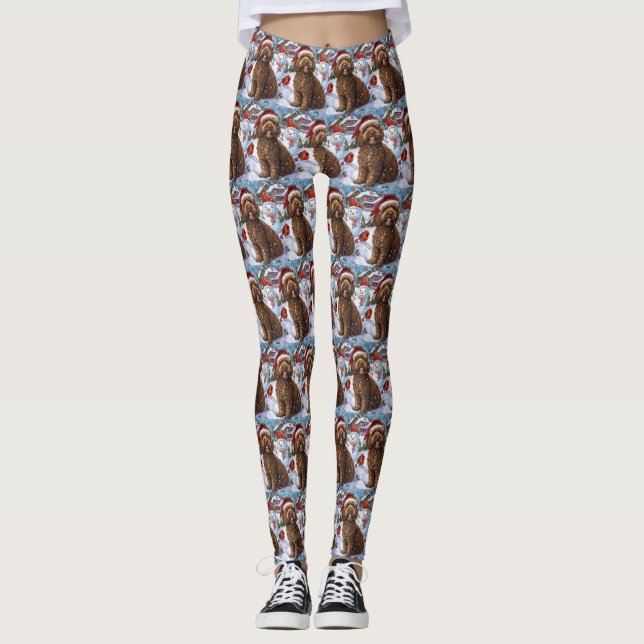 Leggings Cockapoo Winter Wonderland Christmas Joy (Devant)