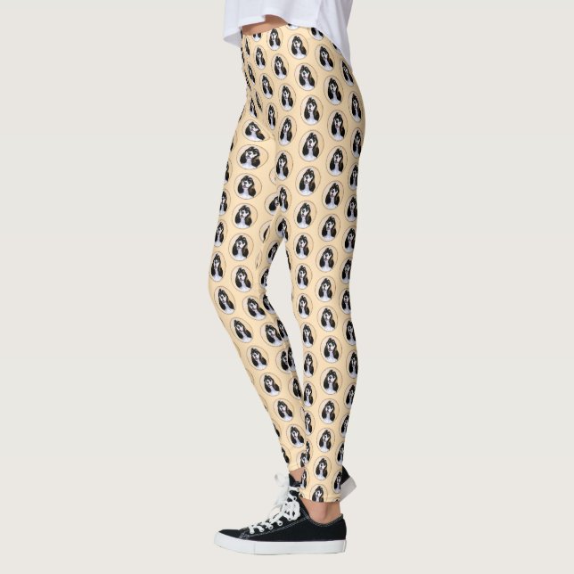 Leggings Cocker Spaniel (Parti) Peinture - Art Chien origin (Gauche)