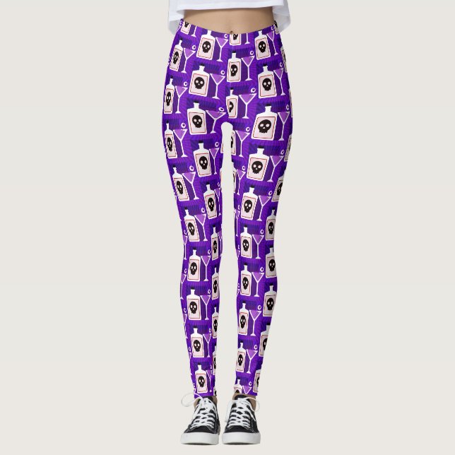 Leggings Cocktail PopArt Halloween (Devant)