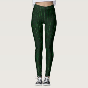 Leggings Code matrice en cascade