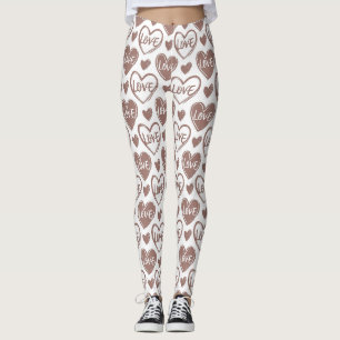 Leggings Coeur d'amour romantique - La Saint-Valentin Leggi