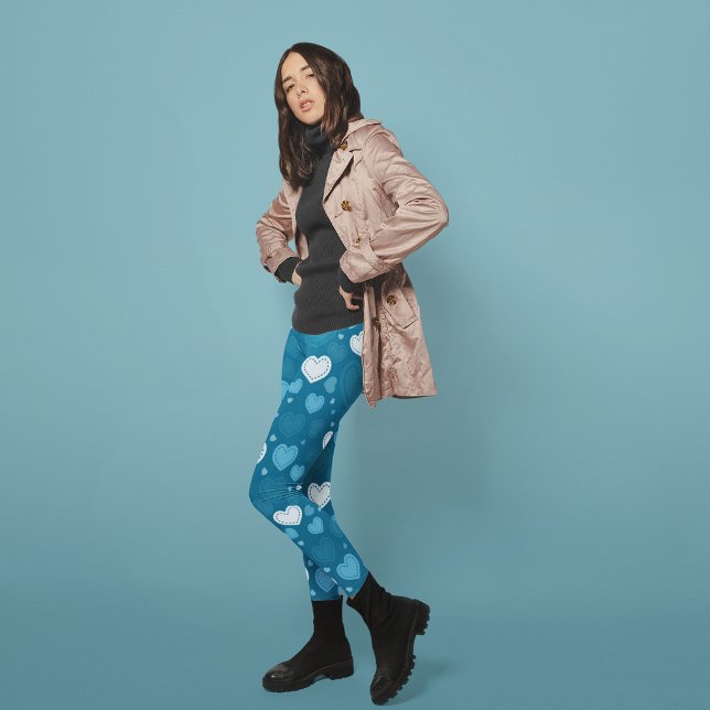Leggings coeur de doodle (Créateur téléchargé)