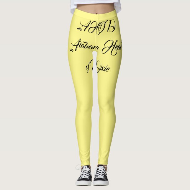 Leggings Coeur de l'Alabama de Dixie Monogram (Devant)