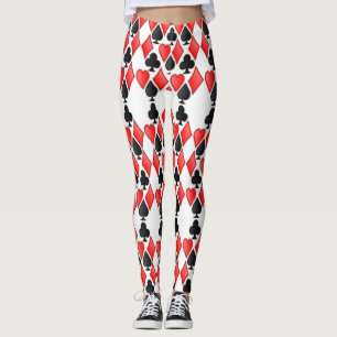 Leggings Coeur de pelle de diamant du pays des merveilles