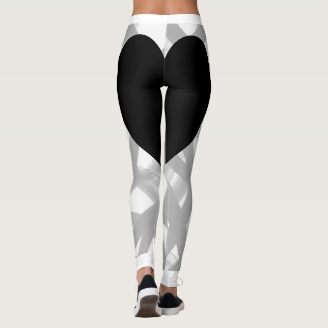 Leggings Cœur Noir Retour (Dos)