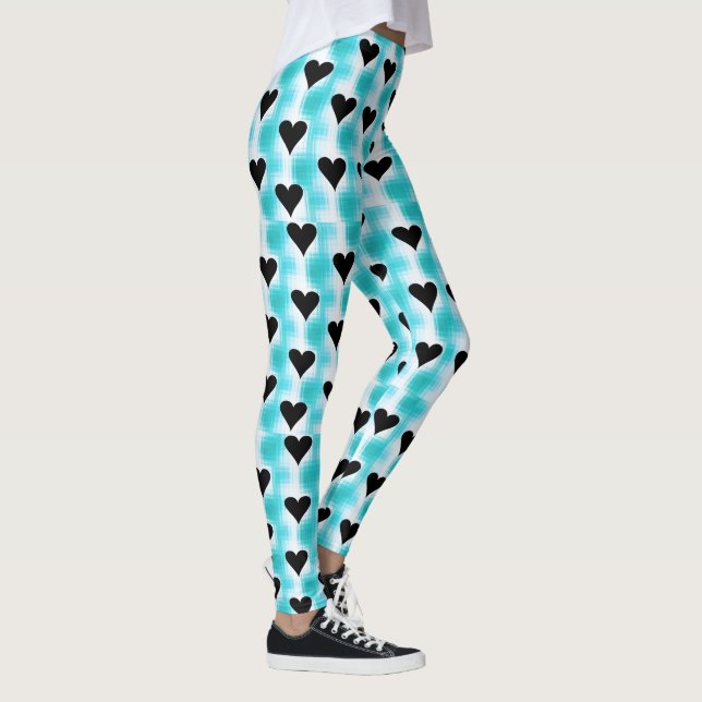 Leggings Coeurs de Noir (Droite)