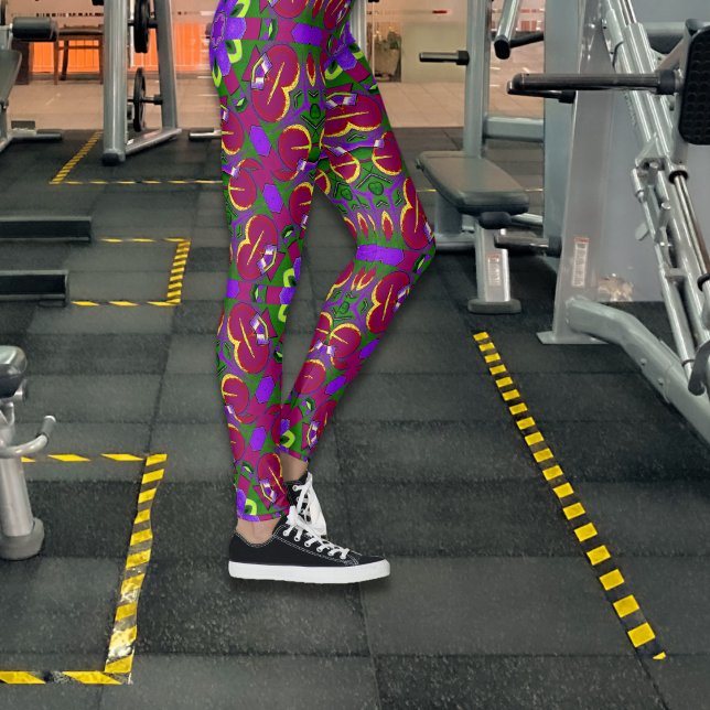 Leggings  Cœurs kaléidoscope - Hearts painting kaleidoscope (Créateur téléchargé)