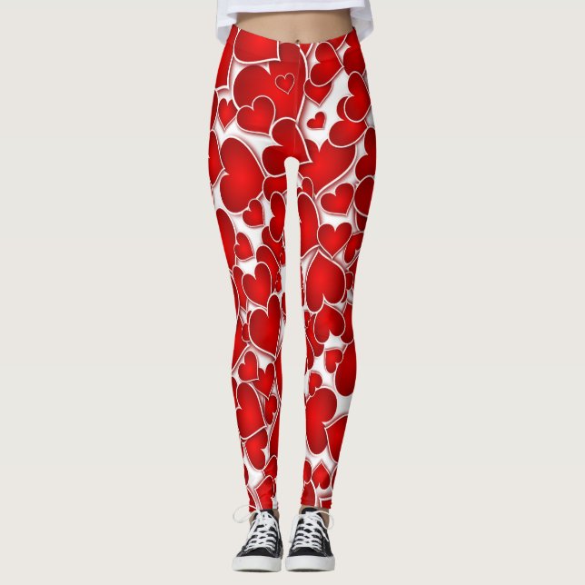 Leggings Coeurs lumineux et généreux (Devant)