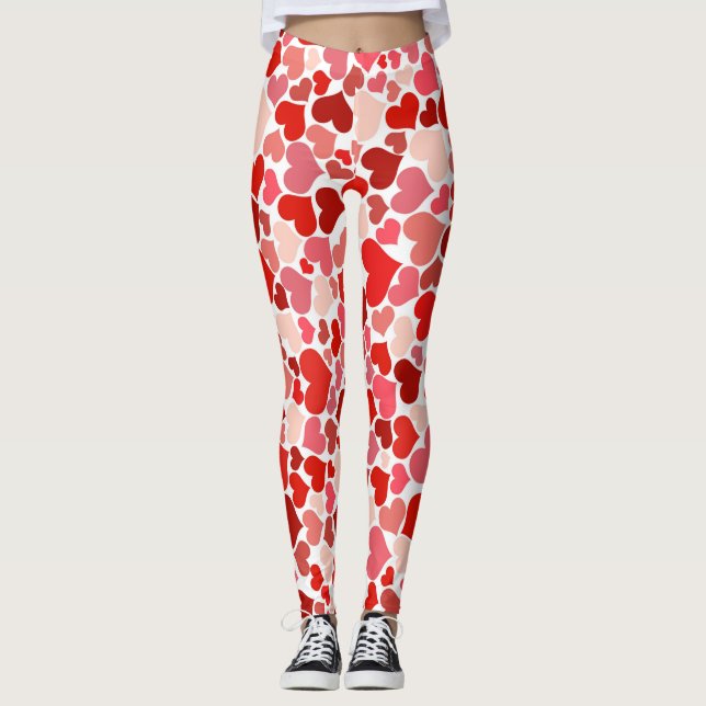 Leggings Coeurs multicolores Motif-20367 (Devant)
