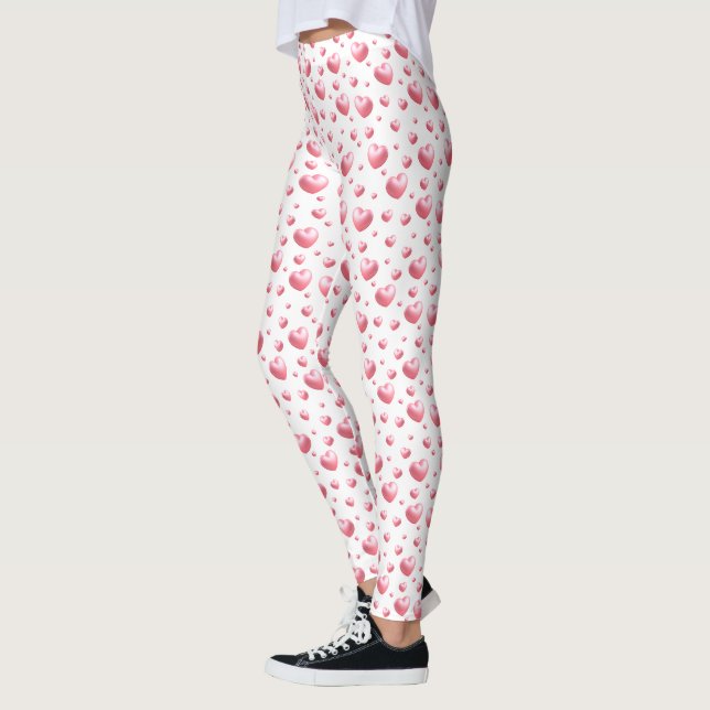Leggings Cœurs roses  (Gauche)