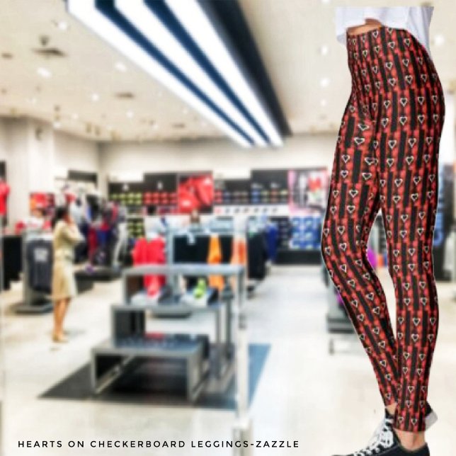 Leggings Coeurs sur le tableau de bord (Créateur téléchargé)