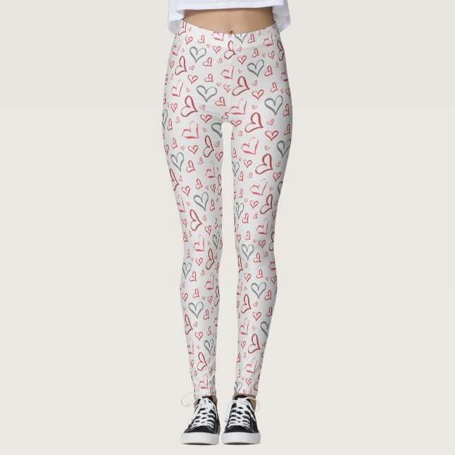 Leggings Coeurs tumultueux (Devant)