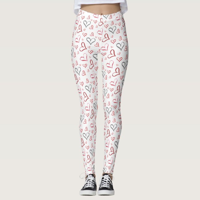 Leggings Coeurs tumultueux (Devant)