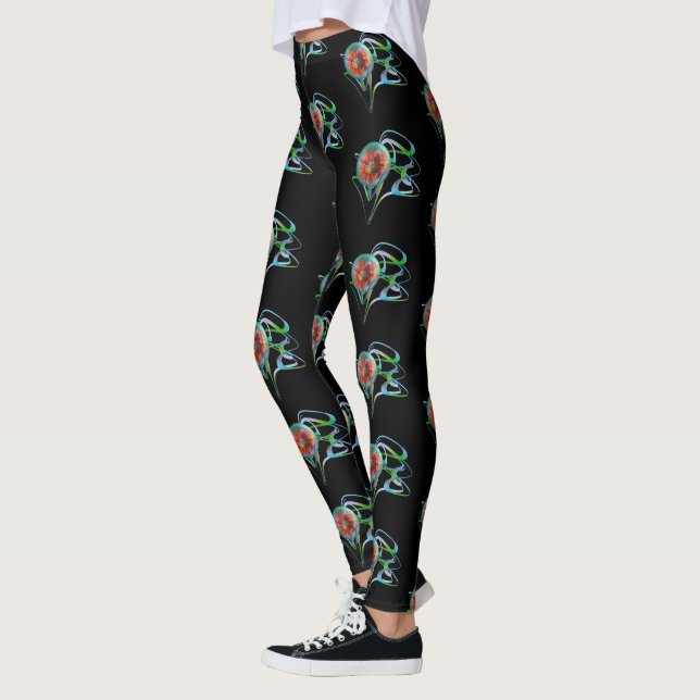 Leggings Coincé dans les pattes moyennes (Gauche)