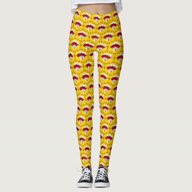 Leggings Coins ventilateurs espagnols Multileggings (Devant)